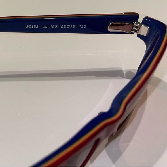 ✨ NOS Just Cavalli JC183 Red & Blue Oval Sunglasses | Pristine NWOT ✨ - Picture 7 of 16